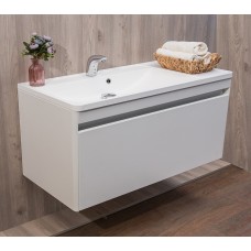ТУМБА С УМЫВАЛЬНИКОМ 100 СМ FANCY MARBLE ASPEN, БЕЛЫЙ